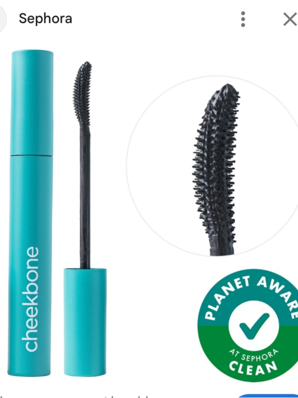 Cheekbone Turquoise Lash Mascara - Black